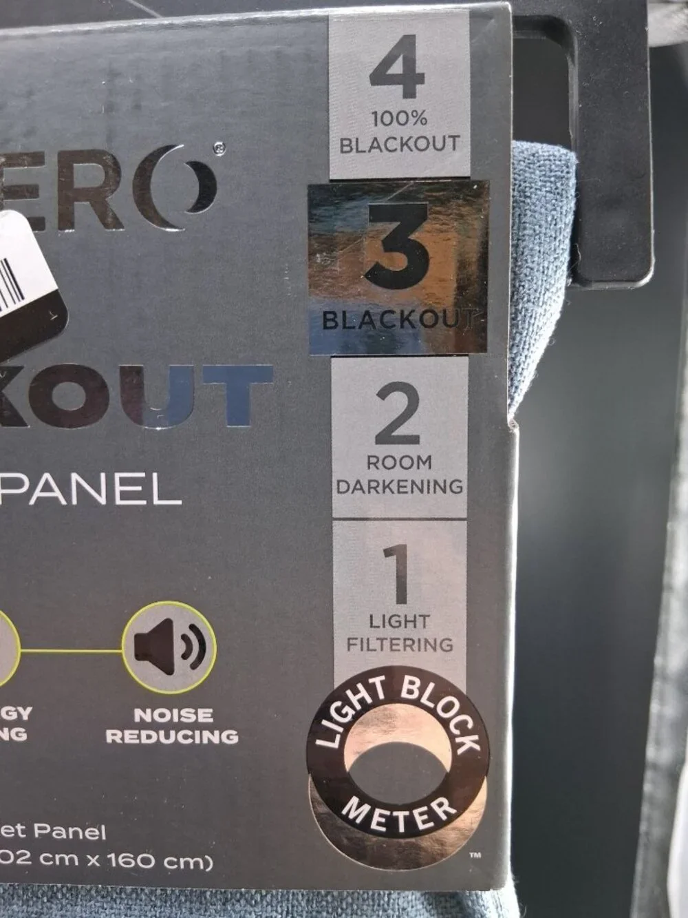 Sun Zero Blackout Window Panel 40